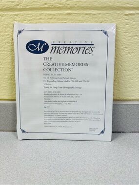 RETIRED 8x10 Creative Memories Polypropylene Portrait Sleeves